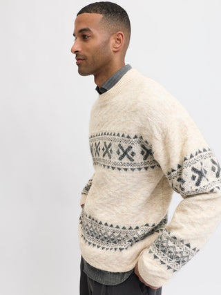 Bestseller / Herren-Strick / JPRBLUMAX FAIRISLE KNIT CREW NECK L