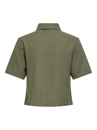 Bestseller / Damen-Shirt / ONLGOA S/S LINEN BL SHIRT CC PNT