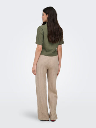 Bestseller / Damen-Shirt / ONLGOA S/S LINEN BL SHIRT CC PNT