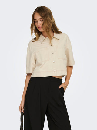 Bestseller / Damen-Bluse / ONLCLEO-MAISA S/S CROP SHIRT PNT