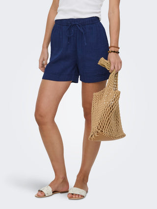 Bestseller / Damen-Short / ONLLEONI SEERSUCKER PULL UP SHORTS