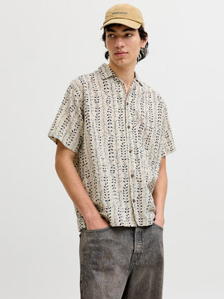 Bestseller / Herren-Hemd / JPRBLULYON PRINT DOBBY S/S SHIRT SN