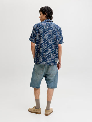 Bestseller / Herren-Hemd / JPRBLULYON PRINT DOBBY S/S SHIRT SN