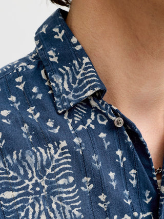 Bestseller / Herren-Hemd / JPRBLULYON PRINT DOBBY S/S SHIRT SN