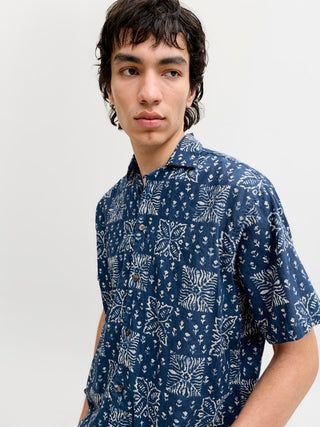Bestseller / Herren-Hemd / JPRBLULYON PRINT DOBBY S/S SHIRT SN