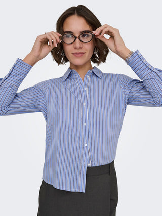 Only / Damen-Bluse / ONLBERIT LIFE L/S SHIRT NOOS WVN