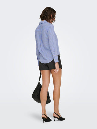 Only / Damen-Bluse / ONLBERIT LIFE L/S SHIRT NOOS WVN