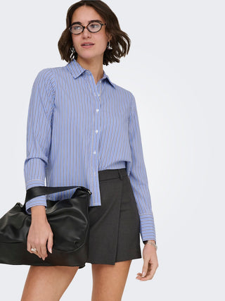 Only / Damen-Bluse / ONLBERIT LIFE L/S SHIRT NOOS WVN