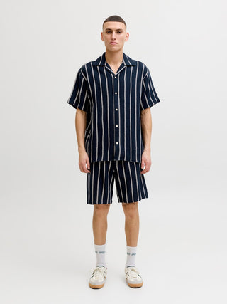 Bestseller / Herren-Hemd / JJECOBA STRIPE RESORT SHIRT SS SN