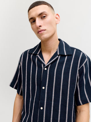 Bestseller / Herren-Hemd / JJECOBA STRIPE RESORT SHIRT SS SN