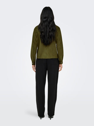 Bestseller / Damen-Bluse / ONLMIRA L/S FAUX SUEDE SHIRT PNT NO