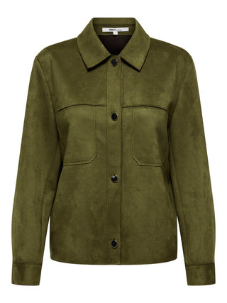 Bestseller / Damen-Bluse / ONLMIRA L/S FAUX SUEDE SHIRT PNT NO