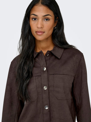 Bestseller / Damen-Bluse / ONLMIRA L/S FAUX SUEDE SHIRT PNT NO
