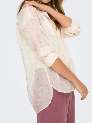 Bestseller / Damen-Bluse / ONLOREGON TEAGAN L/S SHIRT AOP WVN