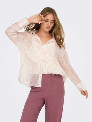 Bestseller / Damen-Bluse / ONLOREGON TEAGAN L/S SHIRT AOP WVN