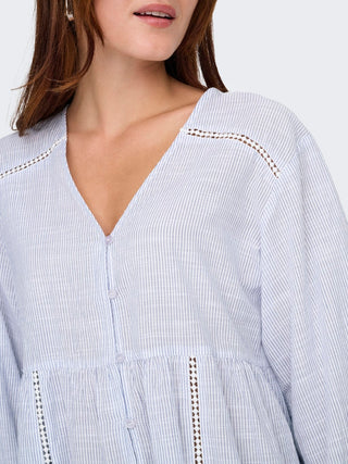 Bestseller / Damen-Bluse / ONLNORA L/S V-NECK SHIRT NOOS WVN
