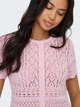 Bestseller / Damen-Strick / ONLELKE LIFE SS PEARL CARDIGAN CC K