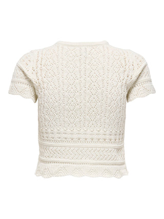 Bestseller / Damen-Strick / ONLELKE LIFE SS PEARL CARDIGAN CC K