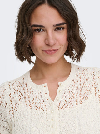 Bestseller / Damen-Strick / ONLELKE LIFE SS PEARL CARDIGAN CC K
