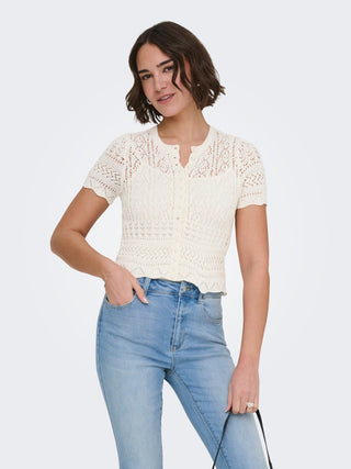 Bestseller / Damen-Strick / ONLELKE LIFE SS PEARL CARDIGAN CC K