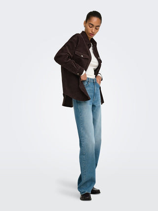 Bestseller / Damen-Bluse / ONLTIGGY L/S CORD SHACKET PNT NOOS