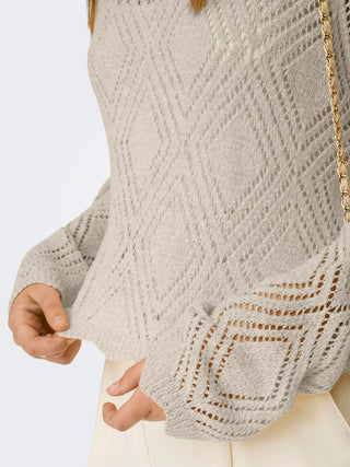 Bestseller / Damen-Strick / ONLPAMELA LS STRUCT PULLOVER CC KNT