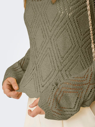 Bestseller / Damen-Strick / ONLPAMELA LS STRUCT PULLOVER CC KNT