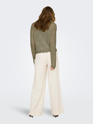 Bestseller / Damen-Strick / ONLPAMELA LS STRUCT PULLOVER CC KNT
