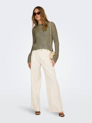 Bestseller / Damen-Strick / ONLPAMELA LS STRUCT PULLOVER CC KNT
