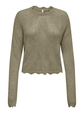 Bestseller / Damen-Strick / ONLPAMELA LS STRUCT PULLOVER CC KNT
