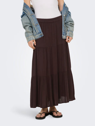Only / Damen-Rock / ONLMIKKA LONG SKIRT WVN NOOS