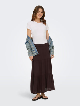 Only / Damen-Rock / ONLMIKKA LONG SKIRT WVN NOOS
