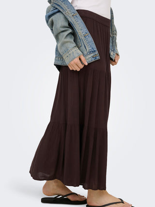 Only / Damen-Rock / ONLMIKKA LONG SKIRT WVN NOOS