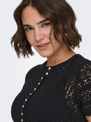 Bestseller / Damen-Strick / ONLELKE LIFE SS PEARL CARDIGAN CC K