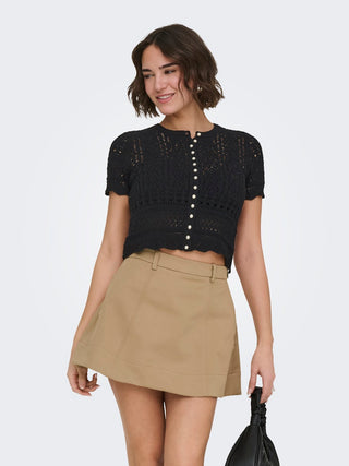 Bestseller / Damen-Strick / ONLELKE LIFE SS PEARL CARDIGAN CC K