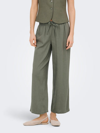 Bestseller / Damen-Hose / ONLGOA MW LIN BL PULL-UP CULOTTE CC
