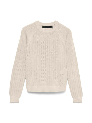 Bestseller / Damen-Strick / VMNEWLEX POINTELLE LS O-N PULLOVER