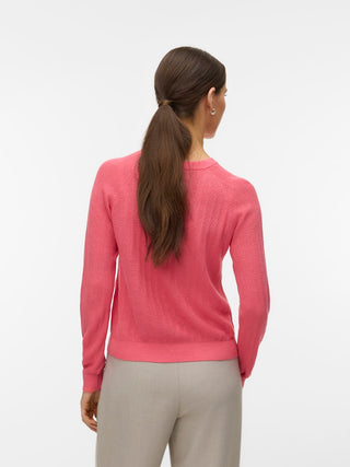 Bestseller / Damen-Strick / VMNEWLEX POINTELLE LS O-N PULLOVER