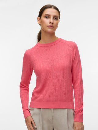 Bestseller / Damen-Strick / VMNEWLEX POINTELLE LS O-N PULLOVER
