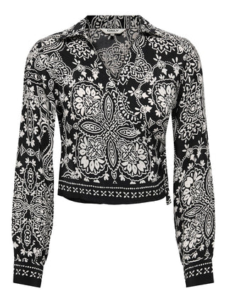 Bestseller / Damen-Bluse / ONLEMZA AJA L/S KNOT TOP WVN