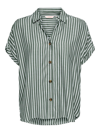 Bestseller / Damen-Bluse / ONLGIBSI-PUORI SS V-NECK SHIRT WVN