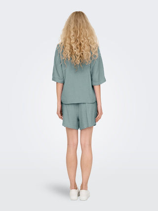 Bestseller / Damen-Bluse / ONLTHYRA SS SHIRT NOOS WVN