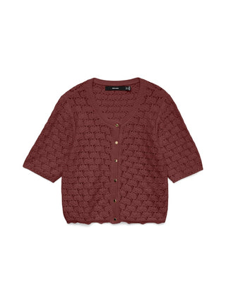 Bestseller / Damen-Strick / VMKORA 2/4 O-NECK BUTTON CARDIGAN