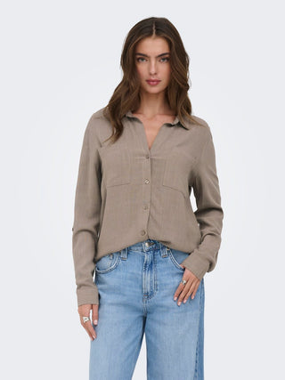Bestseller / Damen-Bluse / ONLYASMIN-SIESTA LS LI BL SHIRT PNT