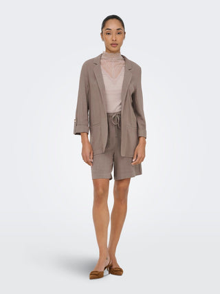 Bestseller / Damen-Blazer / ONLSIESTA 3/4 OPEN LIN BL BLAZE TLR