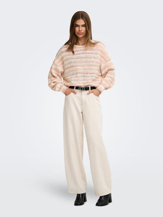 Bestseller / Damen-Strick / ONLGOLA LS SHORT LOOSE O-NECK CC KN