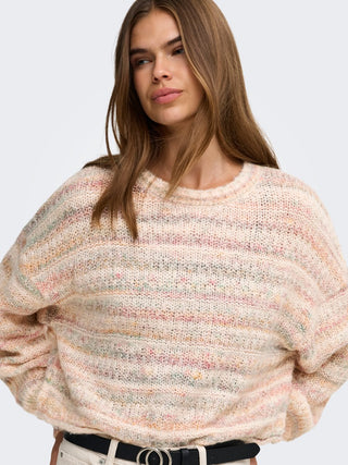 Bestseller / Damen-Strick / ONLGOLA LS SHORT LOOSE O-NECK CC KN