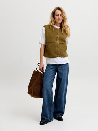 Bestseller / Damen-Jacke / JXVERA TEDDY VEST OTW SN