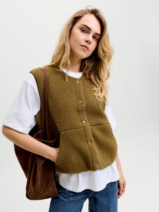 Bestseller / Damen-Jacke / JXVERA TEDDY VEST OTW SN