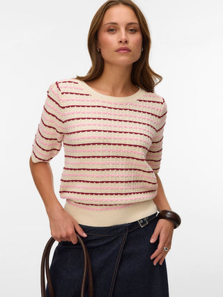 Bestseller / Damen-Strick / VMMONICA 2/4 O-NECK PULLOVER BOO